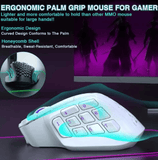 Darrahopens Electronics > Computer Accessories > Mouse & Accessories SM809pro Tri-Mode MM0 Wireless Gaming Mouse, Adjustable DPI RGB Backlight,white
