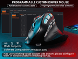 Darrahopens Electronics > Computer Accessories > Mouse & Accessories SOLAKAKA E9 Pro Vertical MMO Mouse Tri-Mode 36000 DPI 8000Hz PAW3395 In Australia - Darrahopens