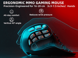 Darrahopens Electronics > Computer Accessories > Mouse & Accessories SOLAKAKA E9 Pro Vertical MMO Mouse Tri-Mode 36000 DPI 8000Hz PAW3395 In Australia - Darrahopens