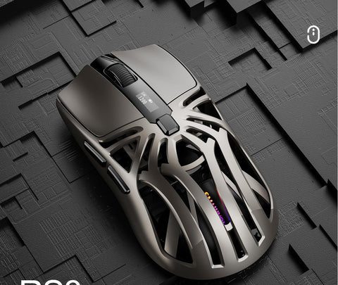 Darrahopens Electronics > Computer Accessories > Mouse & Accessories Tri-Mode Wireless Gaming Mouse - 1KHz Polling, 10000 DPI, Digital Display, Lightweight 73g(grey)