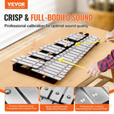 Darrahopens Electronics > Computer Accessories > Mouse & Accessories VEVOR 32 Note Glockenspiel Xylophone Bell Kit, Percussion Instrument with Mallets, Drum Sticks and Carrying Bag, Professional Glockenspiel Xylophone Percussion Instrument Set for Adults & Students