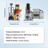 Darrahopens Electronics > Computer Accessories > Mouse & Accessories VEVOR Automatic Wire Stripping Machine, 0.06''-1.18'' Electric Motorized Cable Stripper, 180 W, 60 ft/min Wire Peeler with Visible Stripping Depth Reference, for Scrap Copper Recycling