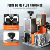 Darrahopens Electronics > Computer Accessories > Mouse & Accessories VEVOR Automatic Wire Stripping Machine, 0.06''-1.18'' Electric Motorized Cable Stripper, 180 W, 60 ft/min Wire Peeler with Visible Stripping Depth Reference, for Scrap Copper Recycling
