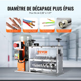 Darrahopens Electronics > Computer Accessories > Mouse & Accessories VEVOR Automatic Wire Stripping Machine, 0.06''-1.57'' Electric Motorized Cable Stripper, 750 W, 98 ft/min Wire Peeler with Visible Stripping Depth Reference, 10 Channels for Scrap Copper Recycling