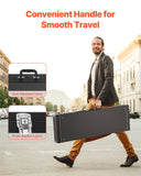 Darrahopens Electronics > Computer Accessories > Mouse & Accessories VEVOR Bass Guitar Hard Case, 1220 mm Rectangular Guitar Hard Case, With Lock Latch Keys Handle, PVC Padding Soft Lining Water-Resistant Hard Shell Guitar Case, for 990-1180 mm Bass Guitars, Black