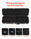 Darrahopens Electronics > Computer Accessories > Mouse & Accessories VEVOR Bass Guitar Hard Case, 1220 mm Rectangular Guitar Hard Case, With Lock Latch Keys Handle, PVC Padding Soft Lining Water-Resistant Hard Shell Guitar Case, for 990-1180 mm Bass Guitars, Black