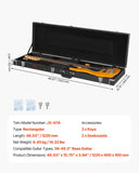 Darrahopens Electronics > Computer Accessories > Mouse & Accessories VEVOR Bass Guitar Hard Case, 1220 mm Rectangular Guitar Hard Case, With Lock Latch Keys Handle, PVC Padding Soft Lining Water-Resistant Hard Shell Guitar Case, for 990-1180 mm Bass Guitars, Black