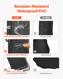Darrahopens Electronics > Computer Accessories > Mouse & Accessories VEVOR Bass Guitar Hard Case, 1220 mm Rectangular Guitar Hard Case, With Lock Latch Keys Handle, PVC Padding Soft Lining Water-Resistant Hard Shell Guitar Case, for 990-1180 mm Bass Guitars, Black