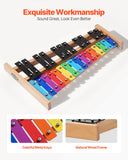 Darrahopens Electronics > Computer Accessories > Mouse & Accessories VEVOR Glockenspiel Xylophone, 27 Notes, Professional Xylophone Percussion Instrument, with Colorful Metal Keys, Includes 4 Mallets, Carrying Bag, Beginner Musical Instrument Kit for Adults and Kids
