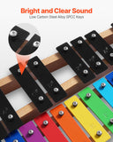 Darrahopens Electronics > Computer Accessories > Mouse & Accessories VEVOR Glockenspiel Xylophone, 27 Notes, Professional Xylophone Percussion Instrument, with Colorful Metal Keys, Includes 4 Mallets, Carrying Bag, Beginner Musical Instrument Kit for Adults and Kids