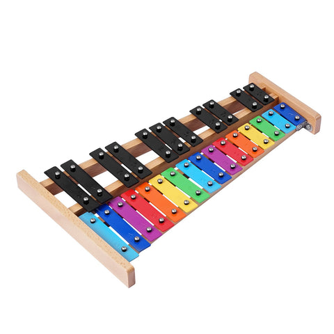 Darrahopens Electronics > Computer Accessories > Mouse & Accessories VEVOR Glockenspiel Xylophone, 27 Notes, Professional Xylophone Percussion Instrument, with Colorful Metal Keys, Includes 4 Mallets, Carrying Bag, Beginner Musical Instrument Kit for Adults and Kids