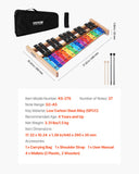 Darrahopens Electronics > Computer Accessories > Mouse & Accessories VEVOR Glockenspiel Xylophone, 27 Notes, Professional Xylophone Percussion Instrument, with Colorful Metal Keys, Includes 4 Mallets, Carrying Bag, Beginner Musical Instrument Kit for Adults and Kids