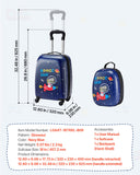 Darrahopens Electronics > Computer Accessories > Mouse & Accessories VEVOR Kids Luggage Set, 2 Piece, 45.7 cm Hardside Rolling Wheels Suitcase with Hard-Shell Backpack, Dinosaur Kids Carry on Luggage Set, Holiday Birthday Present for Girls & Boys, Airline Approved