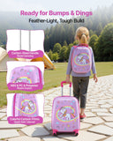 Darrahopens Electronics > Computer Accessories > Mouse & Accessories VEVOR Kids Luggage Set, 2 Piece, 45.7 cm Hardside Rolling Wheels Suitcase with Hard-Shell Backpack, Unicorn Kids Carry on Luggage Set, Holiday Birthday Present for Girls & Boys, Airline Approved