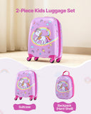 Darrahopens Electronics > Computer Accessories > Mouse & Accessories VEVOR Kids Luggage Set, 2 Piece, 45.7 cm Hardside Rolling Wheels Suitcase with Hard-Shell Backpack, Unicorn Kids Carry on Luggage Set, Holiday Birthday Present for Girls & Boys, Airline Approved