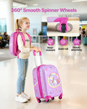 Darrahopens Electronics > Computer Accessories > Mouse & Accessories VEVOR Kids Luggage Set, 2 Piece, 45.7 cm Hardside Rolling Wheels Suitcase with Hard-Shell Backpack, Unicorn Kids Carry on Luggage Set, Holiday Birthday Present for Girls & Boys, Airline Approved