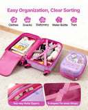 Darrahopens Electronics > Computer Accessories > Mouse & Accessories VEVOR Kids Luggage Set, 2 Piece, 45.7 cm Hardside Rolling Wheels Suitcase with Hard-Shell Backpack, Unicorn Kids Carry on Luggage Set, Holiday Birthday Present for Girls & Boys, Airline Approved