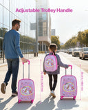 Darrahopens Electronics > Computer Accessories > Mouse & Accessories VEVOR Kids Luggage Set, 2 Piece, 45.7 cm Hardside Rolling Wheels Suitcase with Hard-Shell Backpack, Unicorn Kids Carry on Luggage Set, Holiday Birthday Present for Girls & Boys, Airline Approved