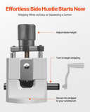 Darrahopens Electronics > Computer Accessories > Mouse & Accessories VEVOR Manual Wire Stripping Machine, 1.5-25 mm, Portable Copper Stripper with Hand Crank or Drill Powered, 64Mn Quenched Blades, 45# Steel Rollers, ABS & PC Wire Peeler, for Scrap Copper Recycling