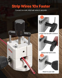 Darrahopens Electronics > Computer Accessories > Mouse & Accessories VEVOR Manual Wire Stripping Machine, 1.5-25 mm, Portable Copper Stripper with Hand Crank or Drill Powered, 64Mn Quenched Blades, 45# Steel Rollers, ABS & PC Wire Peeler, for Scrap Copper Recycling