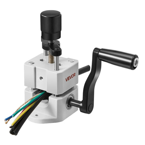 Darrahopens Electronics > Computer Accessories > Mouse & Accessories VEVOR Manual Wire Stripping Machine, 1.5-25 mm, Portable Copper Stripper with Hand Crank or Drill Powered, 64Mn Quenched Blades, 45# Steel Rollers, ABS & PC Wire Peeler, for Scrap Copper Recycling
