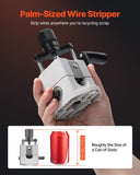 Darrahopens Electronics > Computer Accessories > Mouse & Accessories VEVOR Manual Wire Stripping Machine, 1.5-25 mm, Portable Copper Stripper with Hand Crank or Drill Powered, 64Mn Quenched Blades, 45# Steel Rollers, ABS & PC Wire Peeler, for Scrap Copper Recycling