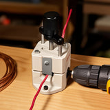 Darrahopens Electronics > Computer Accessories > Mouse & Accessories VEVOR Manual Wire Stripping Machine, 1.5-25 mm, Portable Copper Stripper with Hand Crank or Drill Powered, 64Mn Quenched Blades, 45# Steel Rollers, ABS & PC Wire Peeler, for Scrap Copper Recycling