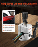 Darrahopens Electronics > Computer Accessories > Mouse & Accessories VEVOR Manual Wire Stripping Machine, 1.5-25 mm, Portable Copper Stripper with Hand Crank or Drill Powered, 64Mn Quenched Blades, 45# Steel Rollers, ABS & PC Wire Peeler, for Scrap Copper Recycling