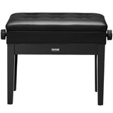 Darrahopens Electronics > Computer Accessories > Mouse & Accessories VEVOR Piano Bench, Keyboard Piano Chair with 19.3"-22.8" Adjustable Height, Padded Cushion, Storage Compartment for Music Books, Heavy Duty Wooden Piano Stool Seat, for Vanity, Living Room, Bedroom