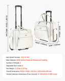 Darrahopens Electronics > Computer Accessories > Mouse & Accessories VEVOR Rolling Laptop Bag, Fits Up to 15.6 Inch Laptop, Wheeled Briefcase, Roller Computer Tote Bag with 2 Fixed Wheels & Telescoping Handle, Laptop Case for Work Travel Business Office, Women Men