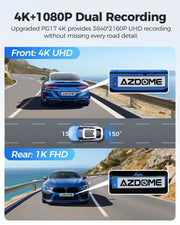 Darrahopens Electronics > Computer Accessories > Webcams 12" Black Rear View Mirror Dash Cam with 4K Front and 1080P Rear, GPS, WiFi6