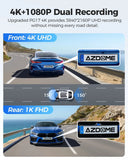Darrahopens Electronics > Computer Accessories > Webcams 12" Black Rear View Mirror Dash Cam with 4K Front and 1080P Rear, GPS, WiFi6