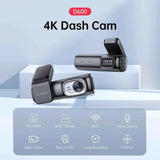 Darrahopens Electronics > Computer Accessories > Webcams 2 Channel 4K Dashcam with 1080P, 5G WiFi, GPS, Parking Monitor, Voice Control, Free 64GB TF Card In Australia - Darrahopens