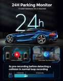 Darrahopens Electronics > Computer Accessories > Webcams 3.19" Black IPS Dual Dash Cam with 4K+1080P, 5G WiFi, GPS, Night Vision & Free 64GB Card