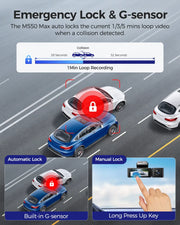 Darrahopens Electronics > Computer Accessories > Webcams 3 Channel Dash Cam in Black with WiFi, GPS, 4K+1080P+2.5K, 64GB Card, Parking Mode