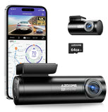 Darrahopens Electronics > Computer Accessories > Webcams 4K Black Dash Cam with 5.8GHz WiFi, GPS, Front & Rear Recording, 24-Hour Parking Mode, 64GB Card In Australia - Darrahopens