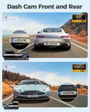 Darrahopens Electronics > Computer Accessories > Webcams 4K Black Dash Cam with 5.8GHz WiFi, GPS, Front & Rear Recording, 24-Hour Parking Mode, 64GB Card In Australia - Darrahopens