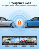 Darrahopens Electronics > Computer Accessories > Webcams 4K Black Dash Cam with 5.8GHz WiFi, GPS, Front & Rear Recording, 24-Hour Parking Mode, 64GB Card In Australia - Darrahopens
