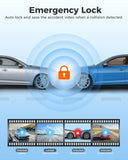 Darrahopens Electronics > Computer Accessories > Webcams 4K Dual Dash Cam Black with 5G WiFi, GPS, Front and Rear, 24H Parking Mode, Free 64GB SD Card In Australia - Darrahopens