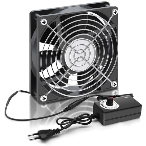 Darrahopens Electronics > Computers & Tablets > Desktops & Accessories 120mm 12V PC Case Fan - Adjustable Wind Speed, AC 220V - 240V Fan, 2750RPM, Laptop PC Fan for TV, Radio, Router