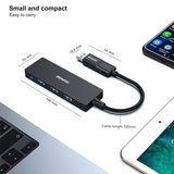 Darrahopens Electronics > Computers & Tablets > Desktops & Accessories BENFEI 000291BK 4-Port USB 3.0 Ultra Flat Data Hub, USB C Hub with 4 Ports USB 3.0 Adapter