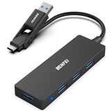 Darrahopens Electronics > Computers & Tablets > Desktops & Accessories BENFEI 000291BK 4-Port USB 3.0 Ultra Flat Data Hub, USB C Hub with 4 Ports USB 3.0 Adapter
