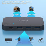 Darrahopens Electronics > Computers & Tablets > Desktops & Accessories BENFEI 000376BK USB 3.0 Switch, USB Switcher 2 Computers Share 3xUSB 3.0 and 1xUSB C with Remote