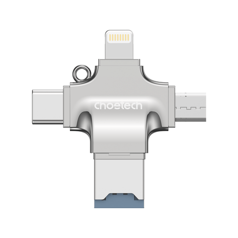Darrahopens Electronics > Computers & Tablets > Desktops & Accessories Choetech CR-002-SL EasyGO A+C+Micro+lighting four in one card reader