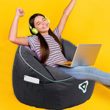 Darrahopens Electronics > Computers & Tablets > Desktops & Accessories Laser Gaming Bean Bag with Pocket & Headphone Strap