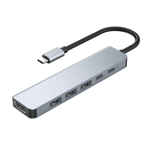 Darrahopens Electronics > Computers & Tablets > Desktops & Accessories Laser USB-C 6-in-1 Multi-Port Hub with 4K HDMI and 100W PD Charging