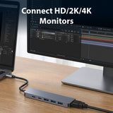 Darrahopens Electronics > Computers & Tablets > Desktops & Accessories Laser USB-C 6-in-1 Multi-Port Hub with 4K HDMI and 100W PD Charging