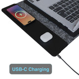 Darrahopens Electronics > Computers & Tablets > Desktops & Accessories Laser Wireless Charging Laptop Sleeve Up to 16 Inch Black