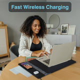 Darrahopens Electronics > Computers & Tablets > Desktops & Accessories Laser Wireless Charging Laptop Sleeve Up to 16 Inch Black