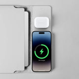 Darrahopens Electronics > Computers & Tablets > Desktops & Accessories Laser Wireless Charging Laptop Sleeve Up to 16 Inch Grey